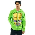 thumbnail image 2 of Teenage Mutant Ninja Turtles Donatello Long Sleeve Men's Green Cosplay Hoodie-Large, 2 of 8