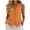 Orange, variant on Summer Plus Size Shirts for Womens Cotton and Linen Casual Short Sleeve V-Neck Cotton Irregular Tops Blouse Gifts for Womens