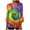 Multicolor Plus Size Blouse for Women_g, variant on CYMMPU Loose Fit Button V Neck Flare Sleeve 3/4 Sleeve T-Shirts Spring Tops Fall Trendy Shirts Tie Dye Blouses for Women Dressy Casual Empire Waist A Line T-Shirts M