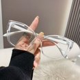 thumbnail image 1 of Anti-blue light glasses square glasses WHITE White White, 1 of 8
