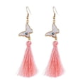 thumbnail image 3 of Pendientes de borlas Hugo Boho mariposa rosa, 3 of 10
