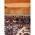 thumbnail image 4 of Rugsotic Carpets Hand Knotted Wool & Silk Eco-Friendly Oriental 9'x12' Area Rugs Rectangle White Blue Classic Traditional Design High Pile Indoor Handmade Rug for Living Room, Bedroom AF0118, 4 of 4