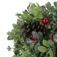 thumbnail image 2 of Northlight Berry Wand Pine Cone Glittered Topiary Ball Christmas Ornament - 7", 2 of 3