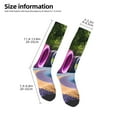 thumbnail image 2 of Naloa Colorful Tire Tunnel Park Knee Socks, High Socks Long Stretchy Sock Women Knee High Stocking, Long Socks for Women, 2 of 6