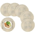 thumbnail image 1 of Round Placemats, Set Of 6 Round Woven Placemats, Heat-resistant,beige, 1 of 5
