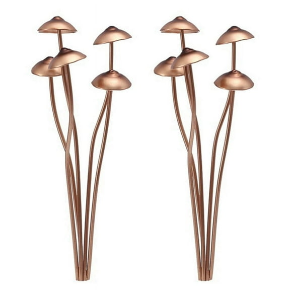 2X Mushroom Metal Decorative Garden Stakes Perfect for Outdoor Spring Decor and Adding to Your Metal Flowers