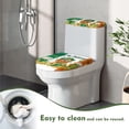 thumbnail image 4 of HELLHERO Puppy Beer Elastic Edge Stays in Place Set of 2 with Universal Bathroom Toilet Lid Cover Washable, 4 of 8