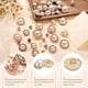 thumbnail image 4 of Uxcell 5 piezas 24L Botones de costura de metal dorado perla 15mm 5/8" Botones redondos para abrigo de mujer con vástago de plástico Reemplazo DIY Botón para decoración de ropa de costura, #6, 4 of 7