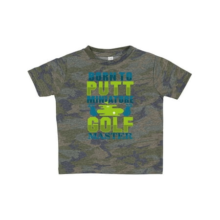 

Inktastic Miniature Golf Master Born to Putt Gift Toddler Boy or Toddler Girl T-Shirt