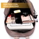 thumbnail image 4 of Asge Mochila para Mujer Peque?a, Casual. Universitaria, Para Guardar Celular, Maquillaje, Tablet 5" Objetos Peque?os, Material Impermeable Con Bolsillos Externos (Gris) Asge Los tirantes acolchados son muy suaves al tacto, 4 of 6
