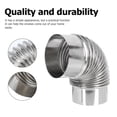 thumbnail image 6 of Wood Stove Flue Stainless Steel Chimney Exhaust Elbow Exhaust, 6 of 7