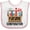 White and Pink, variant on Inktastic Construction Future Contractor Boys or Girls Baby Bib