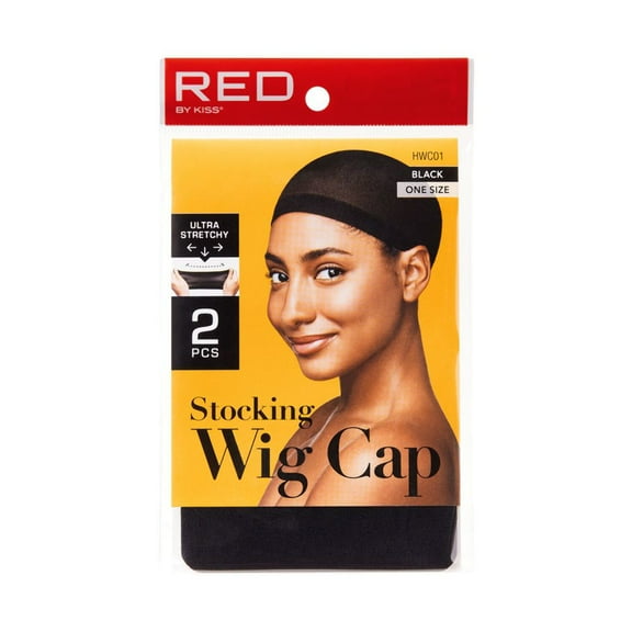 Red by Kiss Stocking Wig Cap, One Size (2 Count, Beige) 2 Count