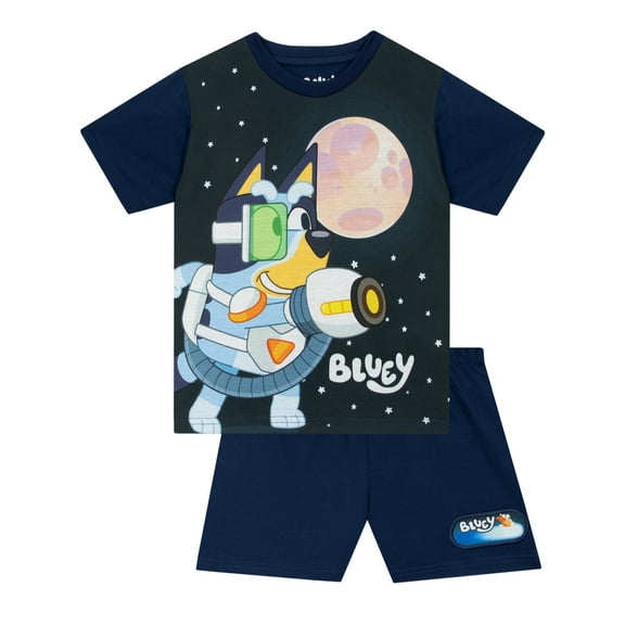 Bluey Boys Bingo Short Pajamas Blue Sizes 2T-10