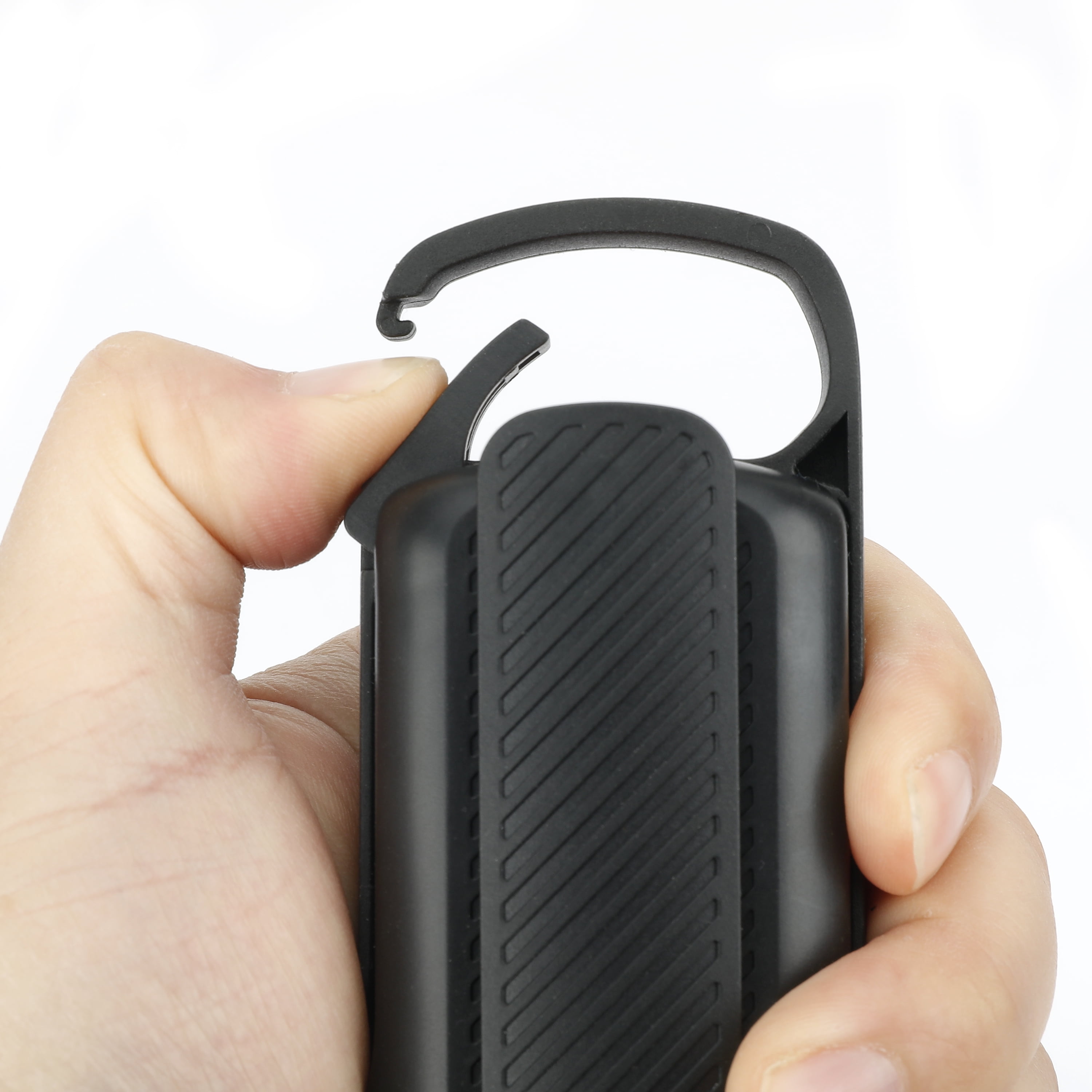 Ozark Trail 300 Lumen Emergency Flashlight, Dual Rechargeable, Hand Crank LED Light, Carabiner Clip