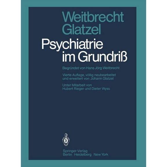 Psychiatrie Im GrundriÃ, (Paperback)