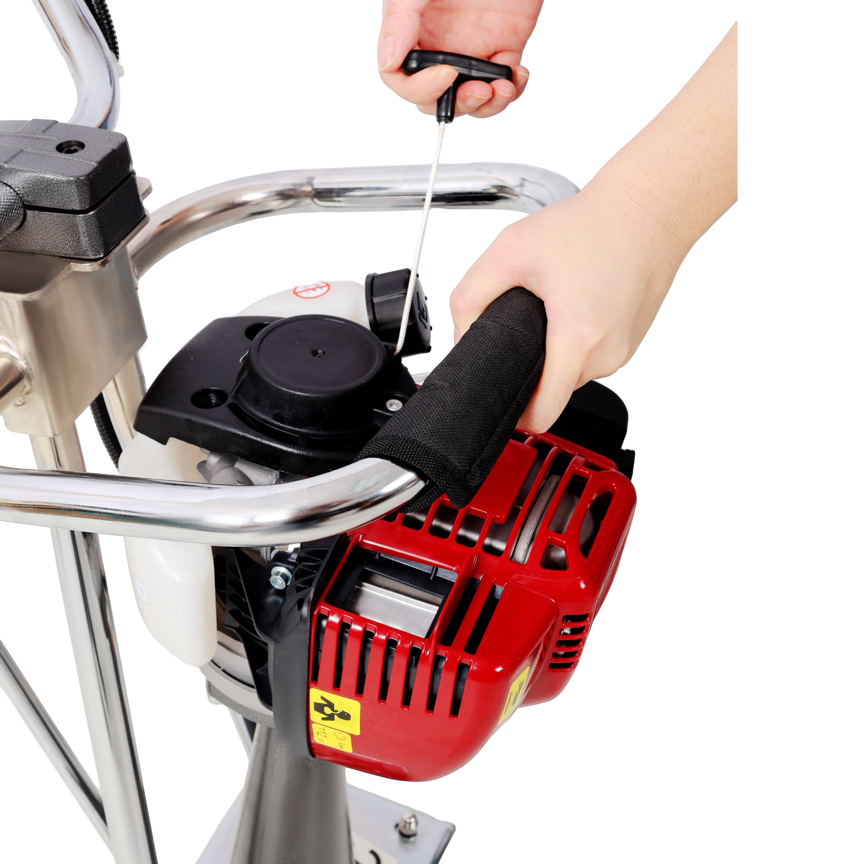 38cc 4 Stroke Gas Concrete Power Screed Cement Finishing Vibrating Motor Concrete Surface Smoother Finisher Screed (Machine Only)
