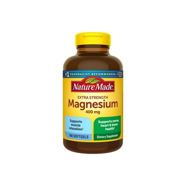 Nature Made Extra-Strength Magnesium 400 mg - 180 Softgels