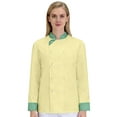 thumbnail image 4 of Unisex Long Sleeve Chef Coat, Waterproof Oil-Resistant Buttoned Kitchen Uniform for Professional Chefs, Restaurant Hotel Catering Staff,Yellow XL, 4 of 6
