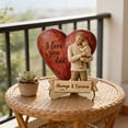 thumbnail image 5 of Wooden Parent Figurine Heart Shaped I Love You Mom and Dad Desk Decor Gift for Fathers Day Mothers Day Birthday Thanksgiving, 5 of 8