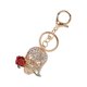 thumbnail image 5 of Llavero De Calavera, Anillos De Llave De Calavera De Flores Gancho, Diamantes De Imitación Checa, Día De La Madre, Colgante De Bolsas, Con Anillos De Llave, Colgante De Autos, 5 of 7