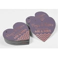 thumbnail image 4 of Inkdotpot Real Rose Gold Foil Hugs & Kisses From The Wedding Tag Favor Hang Paper Tag 100 Pieces, 4 of 6