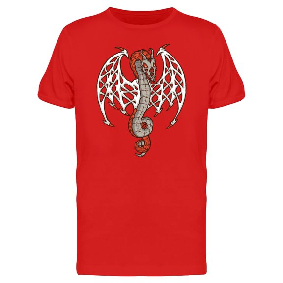 Retro Bone-Winged Dragon T-Shirt Men -Image by Shutterstock, Male Medium