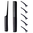 thumbnail image 4 of Kit de peines de peluquería: 20 juegos de peines profesionales de fibra de carbono para peluquería, barba y cabello, 4 of 4
