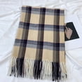 thumbnail image 4 of Winter Scarf for Women Plaid Shawl Warm Flow Suger Scarf Check Tartan Warm Soft Shawls Wraps Fall Yellow One Size, 4 of 5