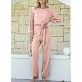 thumbnail image 4 of Mono holgado Happy Sailed de manga larga para mujer, talla M, color rosa, 4 of 7