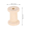 thumbnail image 2 of NIYANGLE 20Pcs Wood Spools for Crafts Unfinished Style for Hobbyists and Photo Props, 2 of 5