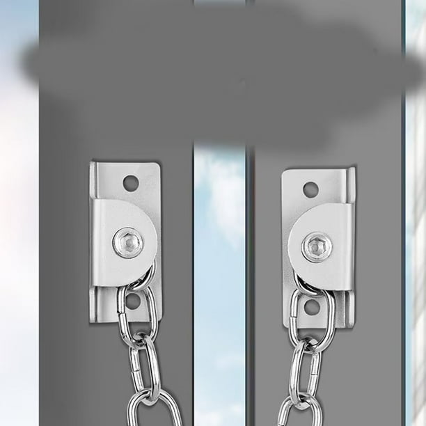 Cerradura De Seguridad Para Ventanas Y Electrodomésticos Sin Taladrar - Protección Infantil Y Mascotas, Incluye Llave, Cabeza De Metal Y Cuerda De Acero (Resiste 100 Kg)