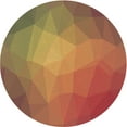 thumbnail image 1 of Ahgly Company Tapis Rond Lavable en Machine Intérieur Transitionnel Brun Cannelle, 3 Pieds Rond, 1 of 7