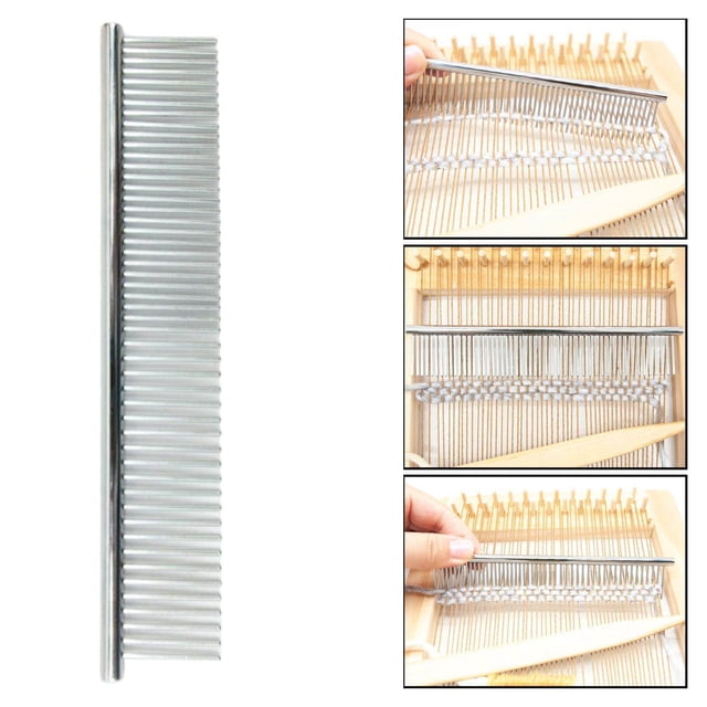 Portable Macrame Fringe Comb Anti-static home carpet Macrame Fringe Stainless Steel Knotting Art Brush