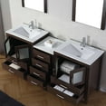 thumbnail image 3 of Virtu Dior 74 in. Double Bathroom Vanity Set with Ceramic Top, 3 of 10