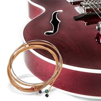 Masteelf Acoustic Guitar Strings Set Made from Metal for Guitar Use Assorted Color 6pcs