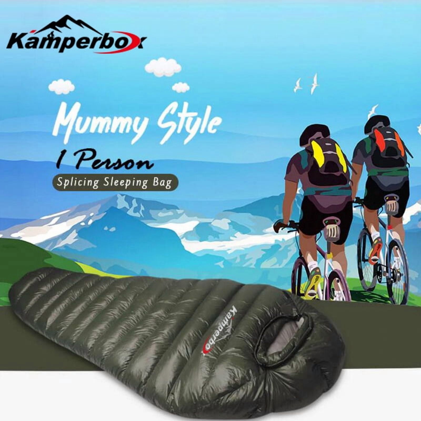 Outdoor Down Sleeping Bag Winter Warm and Waterproof Outdoor Sleeping Bag Camping Travel Down Sleeping Bag