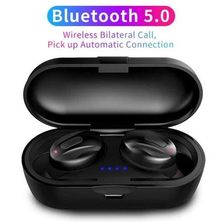 LED Display Earphones TWS Wireless Headset Bluetooth V5.0 Earbuds 360 Rotation 8D Stereo with Mic