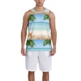 thumbnail image 4 of Easygdp Starfish in Beach Men's Mesh Basketball Jersey Quick Drying Sleeveless Shirts Fitted Muscle Tank Tops Sport Round Neck T-Shirt - Medium, 4 of 9
