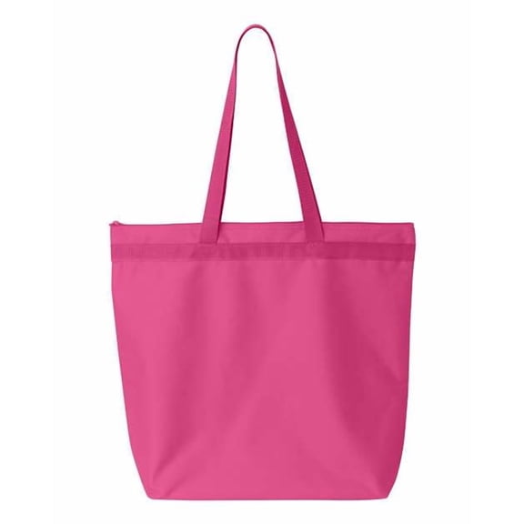 Liberty Bags - Recycled Zipper Tote - 8802 - Hot Pink - Size: One Size