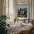 thumbnail image 4 of Sitting at Pointe-à-la-Renommée Lighthouse 02 - Gaspé Québec Canada Photography Lighthouse Ocean Coast Scenic Beach House Summer Rustic Unframed Wall Art Print 20 x 24 inches, 4 of 13