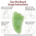 thumbnail image 5 of Herramienta de masaje Gua Sha, tablero de resina Gua Sha para relajación muscular y masaje corporal, acabado ergonómico con piedras naturales, adecuado para rostro y cuerpo., 5 of 5