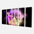 thumbnail image 2 of Purple Circle with Amazing Curves - Floral Canvas Art Print, 2 of 3