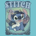thumbnail image 2 of Girl's Lilo & Stitch Groovy Planets Stitch  Graphic Tee Tahiti Blue Small, 2 of 4