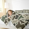 thumbnail image 4 of jejeloiu Mallard Camouflage Pattern Bedding Comforter Set,Hunting Farmhouse Camping Twin Comforter Sets,Green Brown Bedding Set For Men Women,Luxury Bedroom Decor Reversible,2-Piece, 4 of 8