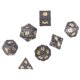 thumbnail image 3 of Juego De Dados, Juego De Dados De Juego De Rol De Número Claro De 7 Piezas Para Amigos Para Enseñar ANGGREK Fuente de oro negro galvanizado, 3 of 8