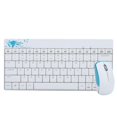 thumbnail image 3 of Keyboard Mouse Set Wireless Protable Combo Mini Ultra Thin Silent 2.4Ghz for Laptop PC X210White, 3 of 5