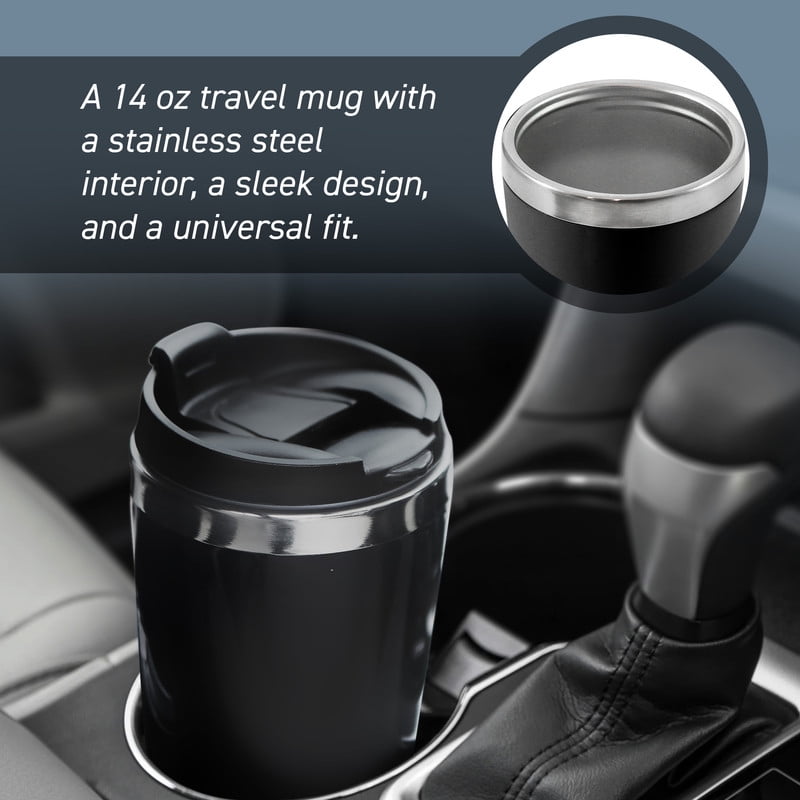 Elite Cuisine EHC150 Personal Coffee Maker with Stainless Travel Mug, Black