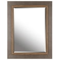 thumbnail image 1 of 35 x 27 Inch MDF Wall Mirror, Taupe Brown Large Rectangle Modern Mirror for Bathroom Entryway Bedroom, 1 of 3
