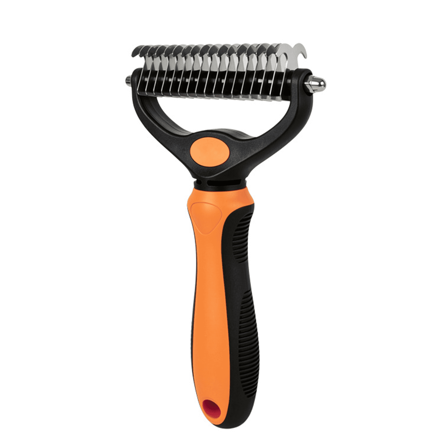 DOVACKA Pet Grooming Brush for Dogs & Cats, Undercoat Rake Deshedding Brush, Pet Detangler Comb for Long Thick Coats